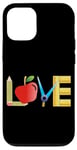 iPhone 12/12 Pro Love Apple Pencil Ruler Teacher School Design Case