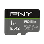 PNY Pro Elite 1TB UHS-I Class 10 MicroSDXC V30 Memory Card