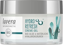 lavera Hydro Refresh Crème-Gel - avec algues et acide hyaluronique - Hydratation très intense - Pénètre très rapidement - vegan - 50 ml