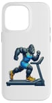 Coque pour iPhone 14 Pro Max Gorilla Running sur tapis de course Fitness Gym Entraînement