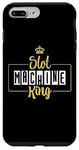 Coque pour iPhone 7 Plus/8 Plus Slot Machine King Mens Papa Grandpa Casino Jeux de hasard