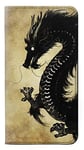 Black Dragon Painting PU Leather Flip Case Cover For Samsung Galaxy A3 (2017)