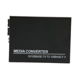 Mediamuunnin Fiber-Ethernet-muunnin 10M 100M RJ45-portti 100Base Multimode Fiber Media Converter 100-240V US-liitin