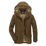 Parka Homme De Marque Plus De Velours Long Épaississant Doudoune Hommes À Capuche Doublure En Fausse Fourrure Manteau Homme -Zs306811