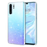 YINLAI Huawei P30 Pro Case,Huawei P30 Pro Transparent Glitter Bling Case Slim Thin Flexible TPU Soft Rubber Cover Protective Anti-Slip Phone Cover Case for Huawei P30 Pro,Crystal Clear