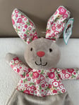 NEW Jellycat Posie Bunny Soother Comforter Baby Soft Toy Pink Beige Floral BNWT
