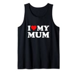 Red Heart I Love My Mum Tank Top