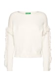 United Colors Of Benetton Boat-Neck Sweat.l/S Vit