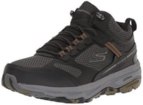 Skechers Men's GOrun Altitude-Trail Running Walking Hiking Shoe with Air Cooled Foam Sneaker, Black/Brown, 10 X-Wide