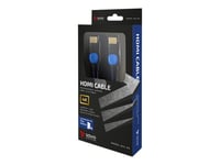 Savio Gcl-02 - Hög Hastighet - Hdmi-Kabel Med Ethernet - Hdmi Hane Till Hdmi Hane - 1.8 M - Svart, Blå - Stöd För 4K - För Sony Playstation 4, Sony Playstation 4 Pro, Sony Playstation 4 Slim