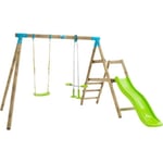 Station palmier tp toys balancoire / vis-a-vis / toboggan / kit d'ancrage h.2...