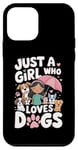 iPhone 12 mini Just A Girl Who Loves Dogs Graphic Style 02 Case