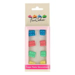 FunCakes Funcakes Sugar Paste Decorations Building Blocks Set/8 Multifärg