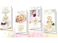 Dl De Lux. Gilded Hs Wedding Mix Card (10Pcs) (Collective Work)