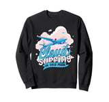 First Solo Flight Pilot Cloud Surfing In Solo Mode Sweatshirt