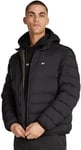 Tommy Jeans Veste Matelassée Homme Packable Down Jacket avec Fermeture Éclair, Noir (Black), L