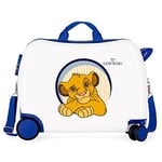 Disney Le Roi Leon Valise pour Enfant Blanc 50 x 39 x 20 cm Rigide ABS Fermeture à Combinaison latérale 34 l 1,8 kg 4 Roues