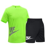 ZTIANR Costumes Hommes Sport Jeux Running Dry Rapide Hommes Sport Joggers Basket-Ball Gym Survêtements Courir T-Shirt + Short Ensembles Masculins,Vert,XXXXL