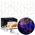 SPRINGOS® Fairy lights 200 lysdioder, 10,5 meter Dekoration 8-funktions timer IP44 – flerfärgad mångfärgad