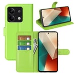 Xiaomi Redmi Note 13 5G      Pu Wallet Case    [Green]