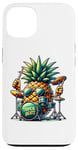 Coque pour iPhone 13 Batterie Ananas Tropical Beats Musique