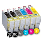 PACK 6 x CARTOUCHES D'ENCRE INKPRO COMPATIBLES MULTICOLORESE PGI525 BK - CLI52PACK 6 x Y FOR CANON MG5250