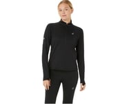 Asics Road Winter 1/2 Zip Midlayer - Svart Løpegenser med Hette til Kaldt Vær