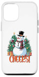 Coque pour iPhone 12/12 Pro Cheers Christmas Boire du vin de Noël