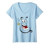 Disney Aladdin Genie Face Costume V-Neck T-Shirt