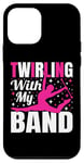 Coque pour iPhone 12 mini Twirling with My Band Baton Twirling Art