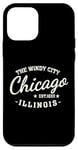 Coque pour iPhone 12 mini Vintage Retro Love Chicago Illinois Windy City est une ville créée en 1833