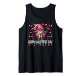 Happy Valentines Day Gnome For Women Cute Love Heart Pattern Tank Top