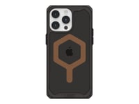 Uag Plyo Case For Apple Iphone 15 Pro Max [6.7-Inch] - Plyo Magsafe Black/Bronze - Baksidedeksel For Mobiltelefon - Robust - Magsafe-Samsvar - Termoplastisk Polyuretanramme (Tpu), Pc-Bakplate - Svart/Bronse - For Apple Iphone 15 Pro Max