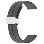 Quick Fit Magnetic Band 22 mm Samsung Galaxy Watch 3 / Huawei Watch / Garmin Venu 2 silikon Grå