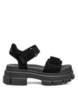 UGG Ashton Ankle Wedge Sandals - Black, Black, Size 7, Women