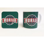 Mugg + Underlägg med vintage stil Morfar tryck