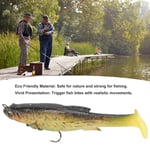 (Black Back Yellow Tail)12.5cm 21g Fishing Lures Silicone Fishing Baits TDM