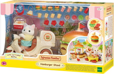 Le Stand De Hamburgers - Coffret 20 Accessoires Et 1 Figurine - Plongez Dans Le Monde Imaginaire De La Famille Sylvanian - Maisons De Poupées Et Jouets Enfant 3 Ans Et + - 5757