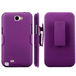 Samsung BeltClip KickStand (Violetti) Galaxy Note 2 Suojakuori Violetti