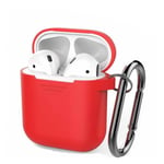 Etui Housse Coque de Protection en Silicone rouge pour Boitier AirPods - Visiodirect -