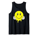 Melting Yellow Smile Funny Smiling Melted Dripping Face Cute Tank Top