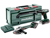 Metabo SET 2.4.3 18 V, Skruvdragare, Pistolhandtag, Svart, Grön, Röd, 1600 RPM, 450 RPM, 24 nm