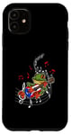 iPhone 11 Puerto Rico Flag Coqui Frog Play Guitar Puerto Rican Music Case