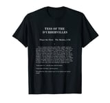 Tess of the D'urbervilles Thomas Hardy First Page T-Shirt T-Shirt