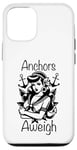 iPhone 12/12 Pro Navy Sailor Vintage WW2 Pin Up Girl Anchors Aweigh Case