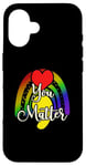 Coque pour iPhone 16 Vous êtes Boho Rainbow Galaxy Star Matter