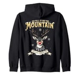 Reindeer Go Tell It On The Mountain That Jesus Christ Winter Zip Hoodie