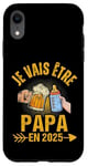 Coque pour iPhone XR Futur Papa 2025 Annonce Naissance Cadeau Fête Des Pères