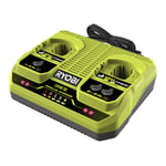 Ryobi - Chargeur simultané 2 ports 18V One+ - 4.0Ah - RC18240G