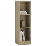 Furniture To Go 4 You Medium Narrow Bookcase in Sonama Oak